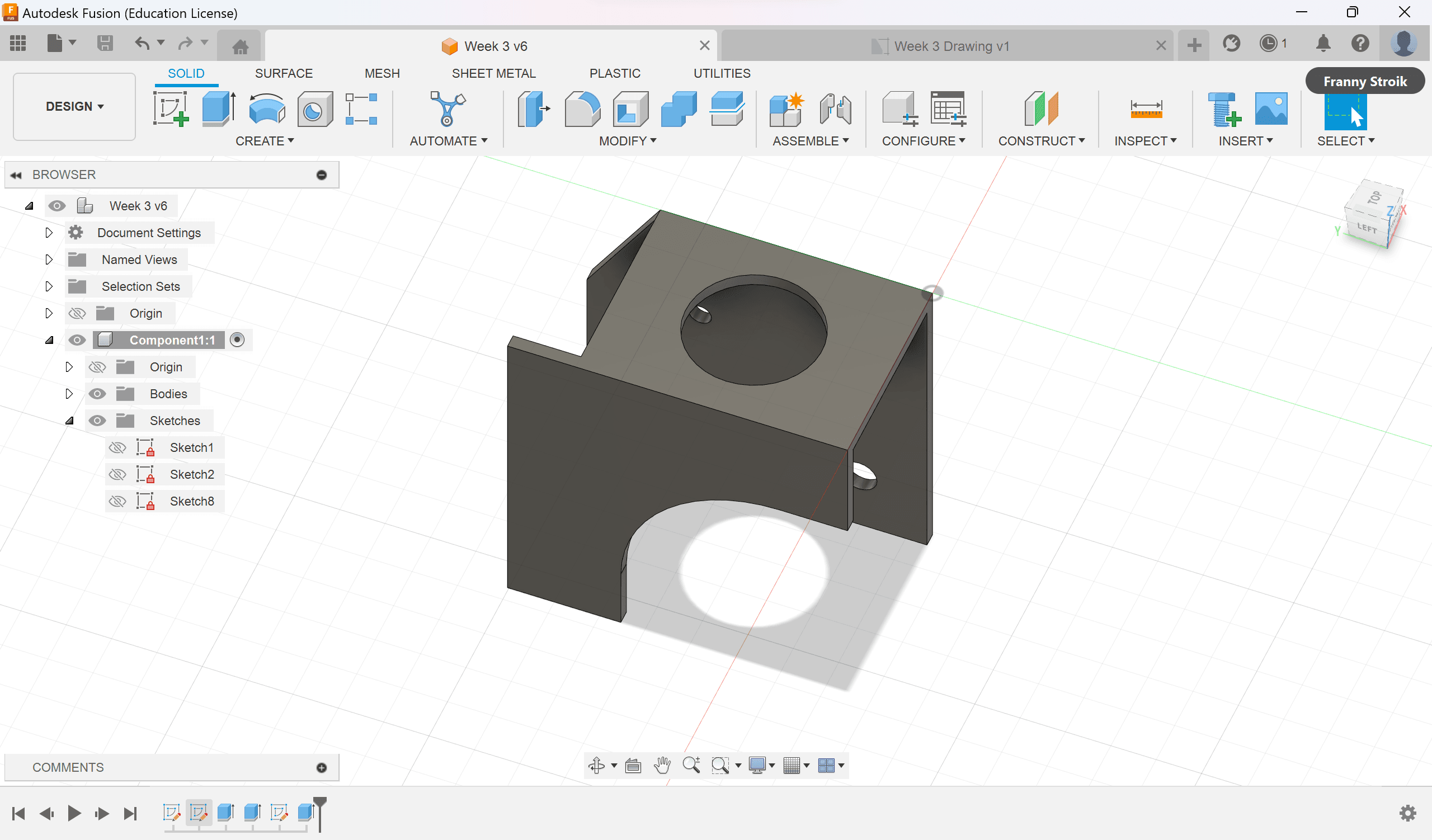 MS Pronator drift test device CAD design